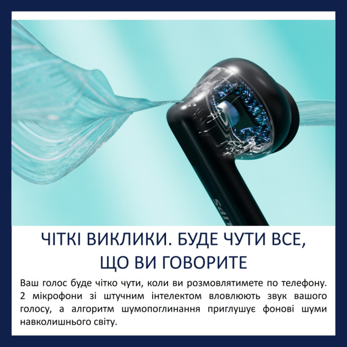 Навушники Philips TAT2520BK/00 Wireless Black (TAT2520BK/00)