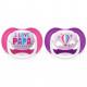 Пустушка Philips AVENT Ultra Air I love… для дівчат, 6-18 міс (SCF080/04)