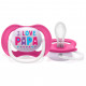 Пустушка Philips AVENT Ultra Air I love… для дівчат, 6-18 міс (SCF080/04)