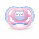 Пустушка Philips AVENT Ultra Air з декором для дівчат, 0-6 мес (SCF085/02)