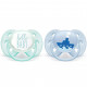 Пустушка Philips AVENT Ultra Soft для хлопчиків, 0-6 міс (SCF222/01)