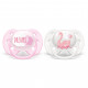 Пустушка Philips AVENT Ultra Soft для дівчаток 0-6 міс. 2 шт. (SCF222/02)