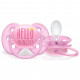 Пустушка Philips AVENT Ultra Soft для дівчат, 6-18 мес. (SCF223/02)
