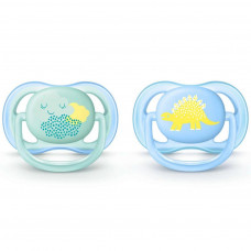 Пустушка Philips AVENT Ultra Air з декором 0-6 міс, 2 шт (SCF344/20)