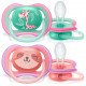 Пустушка Philips AVENT Ultra Air 18+ міс. 2 шт. для дівчаток (SCF349/12)