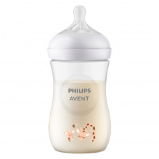 Пляшечка для годування Philips AVENT Natural Природний потік Жираф 260 мл (SCY903/66)