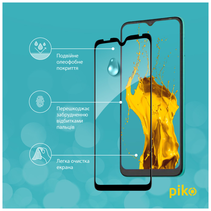 Скло захисне Piko Full Glue Tecno Pop 5 Black (1283126515484)