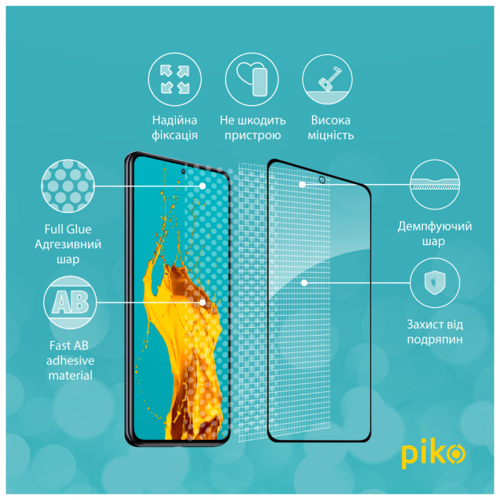 Скло захисне Piko Full Glue Xiaomi 12T/12T Pro Black (1283126546440)