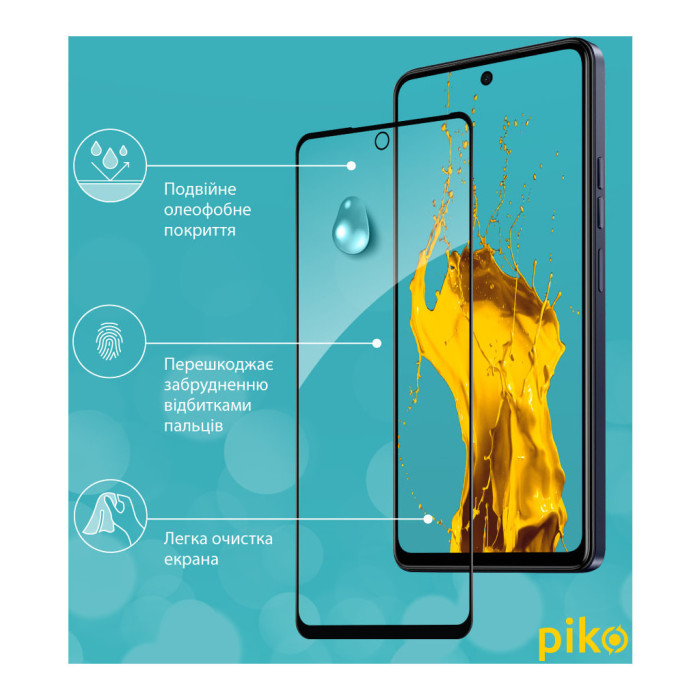 Скло захисне Piko Full Glue Tecno Spark 10 Pro (1283126580642)