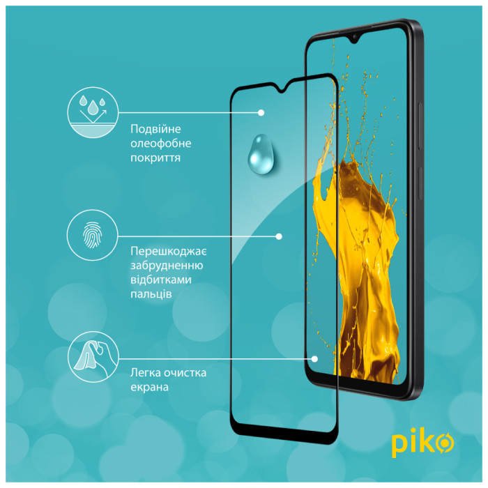 Скло захисне Piko Full Glue Oppo A38 5G Black (1283126582509)