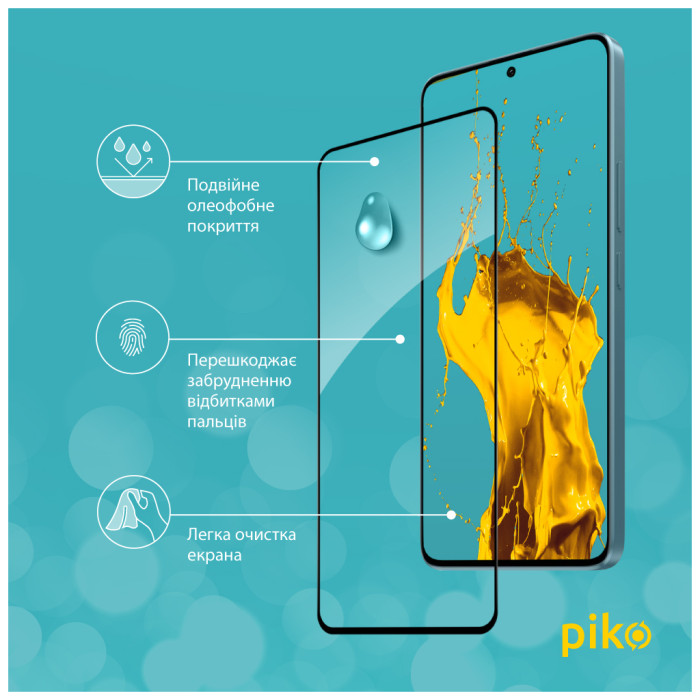 Скло захисне Piko Full Glue Xiaomi Redmi Note 13 Pro Plus 5G Black (1283126584022)