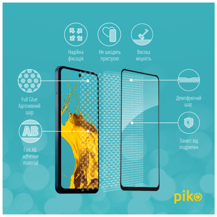 Скло захисне Piko Full Glue Tecno Spark Go 2024 Black (1283126589133)
