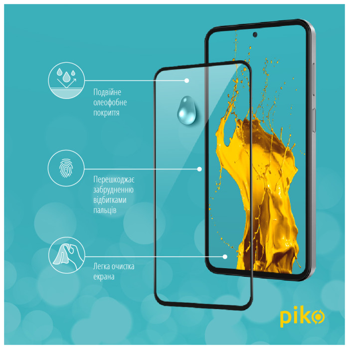 Скло захисне Piko Full Glue Samsung M35 Black (1283126593871)