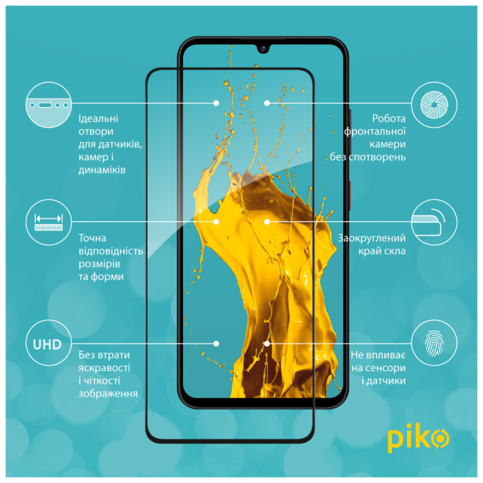 Скло захисне Piko Full Glue Xiaomi 14T Black (1283126603389)