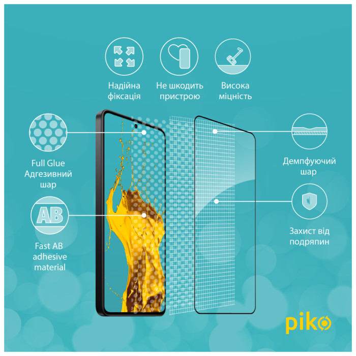 Скло захисне Piko Full Glue Xiaomi Poco X7 Pro Black (1283126607868)