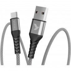 Дата кабель USB 2.0 AM to Type-C 1.0m Flex Gray Pixus (4897058531152)