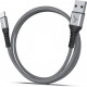 Дата кабель USB 2.0 AM to Type-C 1.0m Flex Gray Pixus (4897058531152)