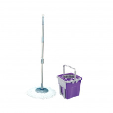 Комплект для прибирання Planet Household Spin Mop Telescopic пурпурний 9 л (6847)