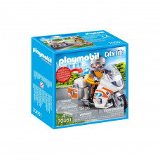 Конструктор Playmobil City life Мотоцикл МЧС (70051)