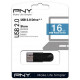 USB флеш накопичувач PNY flash 16GB Attache4 Black USB 2.0 (FD16GATT4-EF)