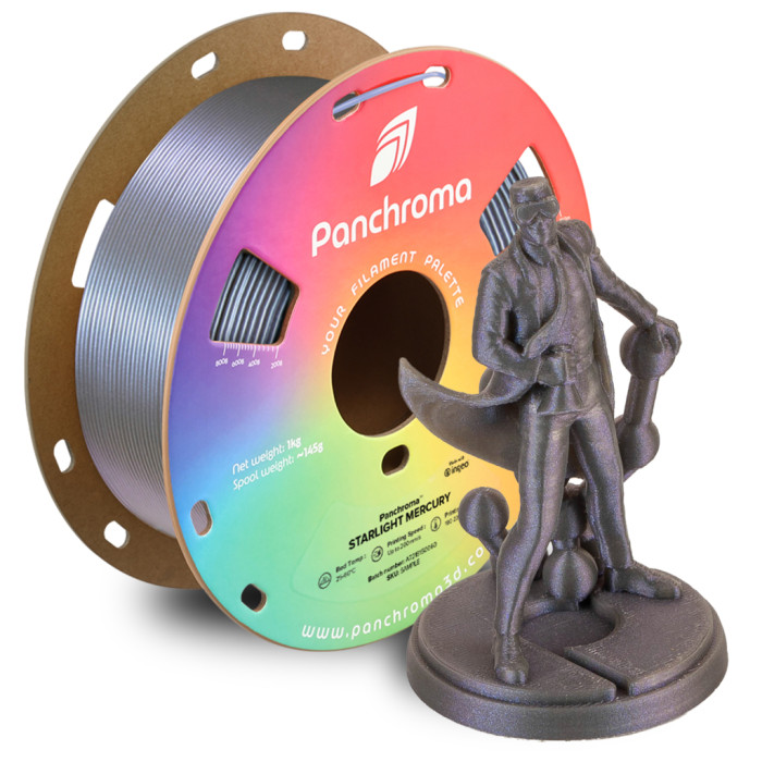 Пластик для 3D-принтера Polymaker PLA PANCHROMA STARLIGHT 1,75mm 1kg MERCURY (CA02018)