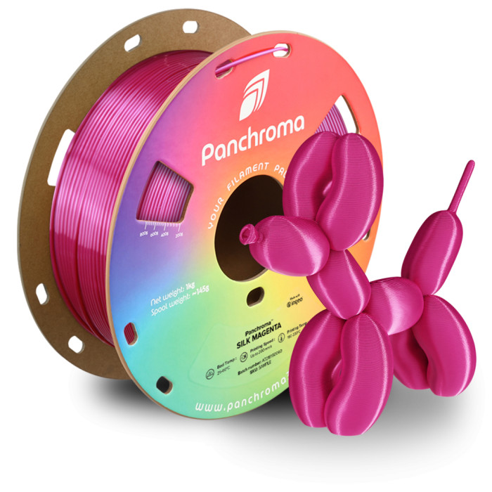 Пластик для 3D-принтера Polymaker PLA PANCHROMA SILK 1,75mm 1kg MAGENTA (CA03010)