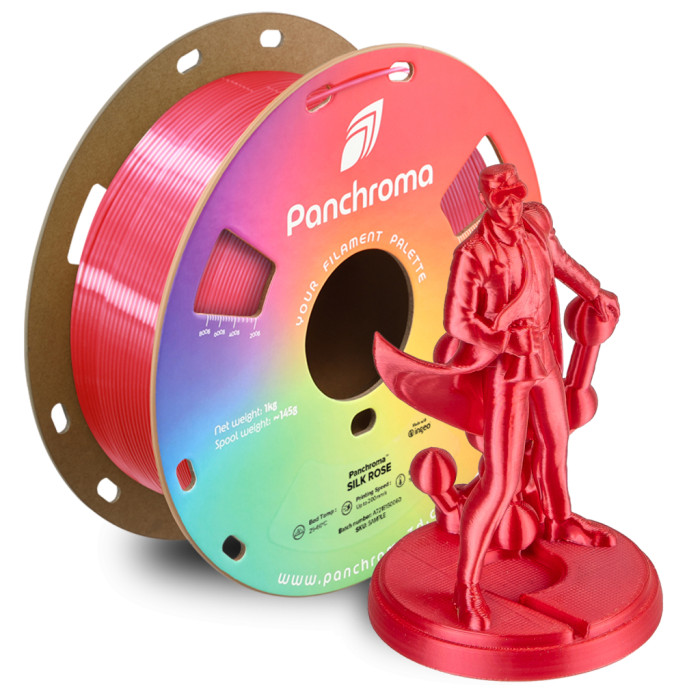 Пластик для 3D-принтера Polymaker PLA PANCHROMA SILK 1,75mm 1kg ROSE (CA03016)