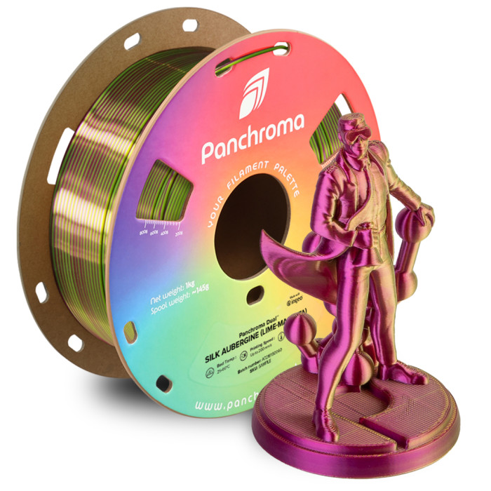 Пластик для 3D-принтера Polymaker PLA PANCHROMA DUAL SILK 1,75mm 1kg Lime-Magenta (CA03022)