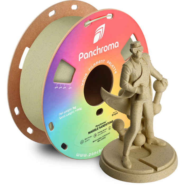 Пластик для 3D-принтера Polymaker PLA PANCHROMA MARBLE 1,75mm 1kg SANDSTONE (CA04003)