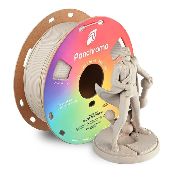 Пластик для 3D-принтера Polymaker PLA PANCHROMA MATTE 1,75mm 1kg ARMY BEIGE (CA04007)