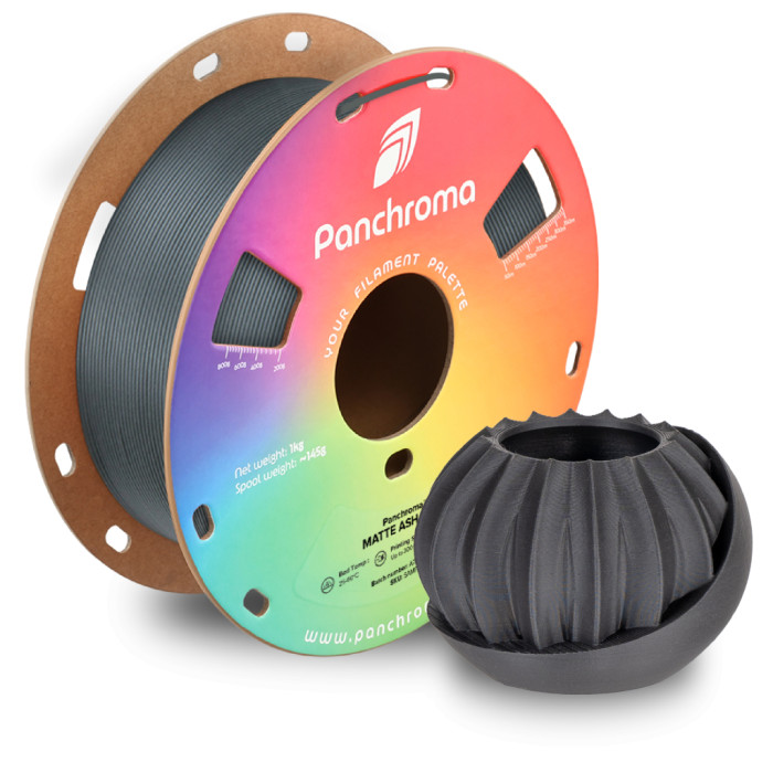 Пластик для 3D-принтера Polymaker PLA PANCHROMA MATTE 1,75mm 1kg ASH GREY (CA04014)