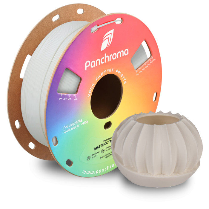 Пластик для 3D-принтера Polymaker PLA PANCHROMA MATTE 1,75mm 1kg COTTON WHITE (CA04016)