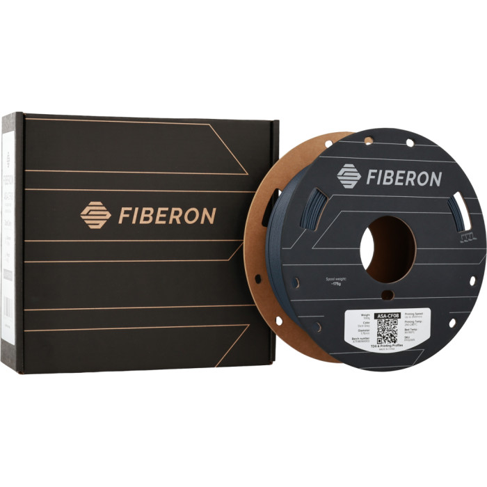 Пластик для 3D-принтера Polymaker ASA-CF08 Fiberon 1,75mm 0,5kg Dark Grey (FF02005)