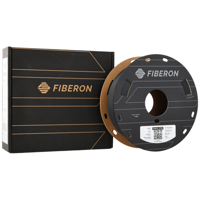 Пластик для 3D-принтера Polymaker Fiberon PA612-CF15 1,75mm 0,5kg BLACK (FG07001)