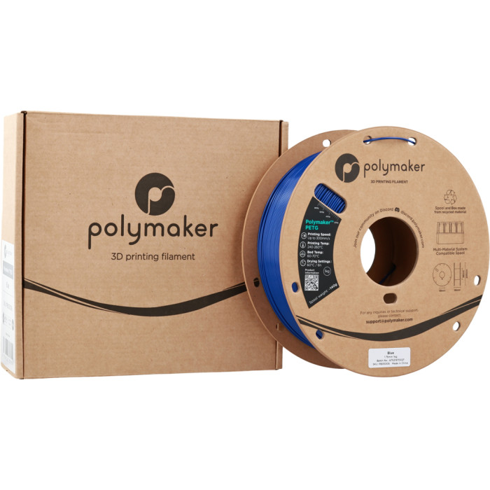 Пластик для 3D-принтера Polymaker PETG 1,75mm 1kg BLUE (PB05006)