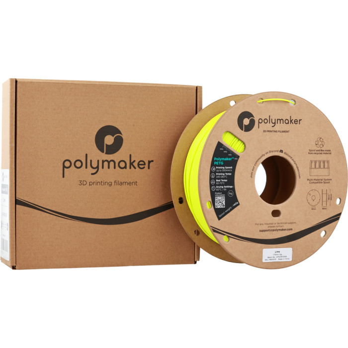 Пластик для 3D-принтера Polymaker PETG 1,75mm 1kg LIME (PB05015)