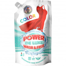 Гель для прання Power De Luxe для кольорових речей 1 кг (4260637720856)