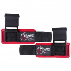 Гаки для тяги на зап'ястя Power System Hardcore Hooks PS-3310 Black/Red (PS-3310_Black-Red)