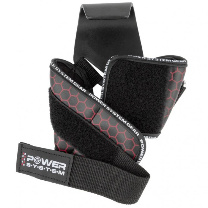Гаки для тяги на зап'ястя Power System Hooks V2 PS-3360 Black/Red XL (PS_3360_Black/Red XL)