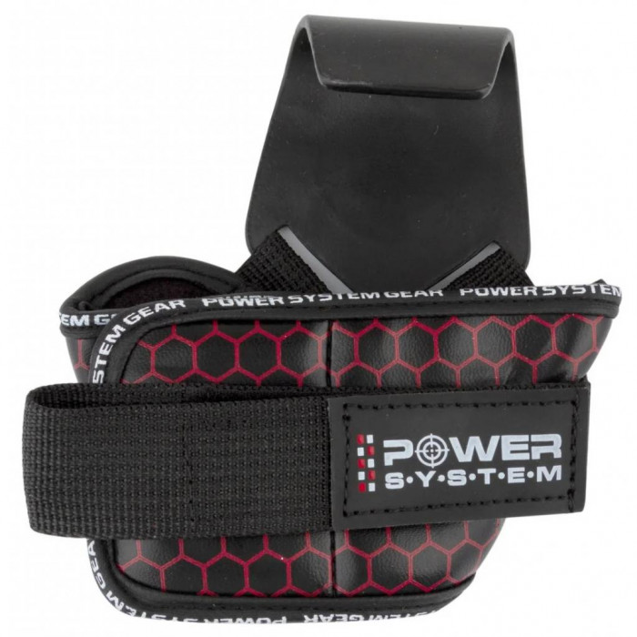 Гаки для тяги на зап'ястя Power System Hooks V2 PS-3360 Black/Red XL (PS_3360_Black/Red XL)