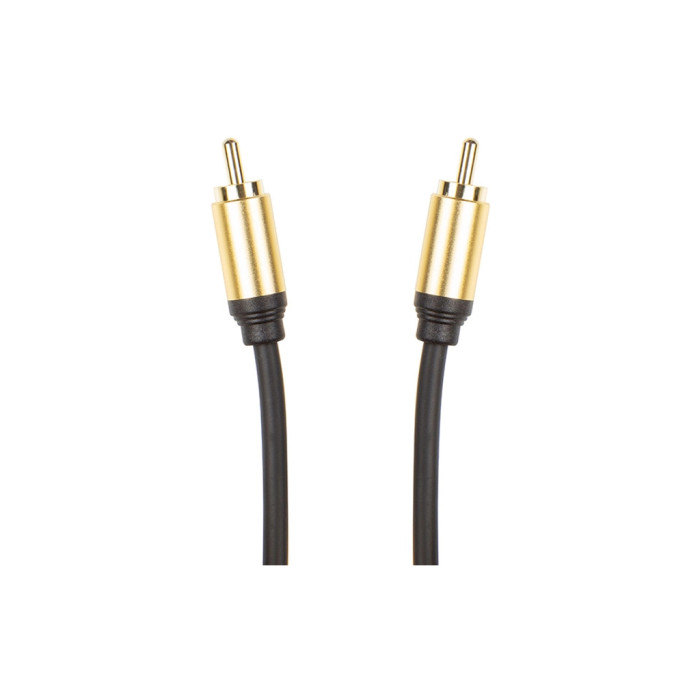 Кабель мультимедійний 1xRCA M to 1xRCA M 1.0m PowerPlant (CA911752)