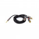 Кабель мультимедійний 3.5 mm Stereo Plug - 2*RCA, 1 m PowerPlant (CA912834)