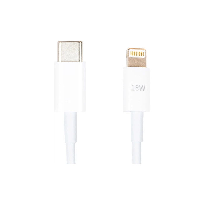 Дата кабель USB-C to Lightning 1.0m 18W PowerPlant (CA913268)