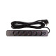 Мережевий фільтр живлення PowerPlant 5м, 6 розеток, USB (YS-N6086/5c) (EX610679)
