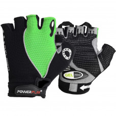 Велорукавиці PowerPlay 5019 Black/Green M (5019A_M_Green)