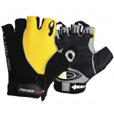 Велорукавиці PowerPlay 5019 Black/Yellow M (5019B_M_Yellow)