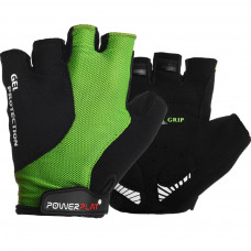 Велорукавиці PowerPlay 5028 Black/Green L (5028A_L_Green)