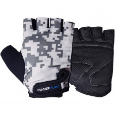 Велорукавиці PowerPlay 5454 Камуфляж Сірі XS (5454_XS_Grey)