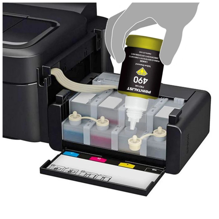 Чорнило Printalist Canon gI-490 for g1400/G2400/G3400 140g Magenta (PL490M)