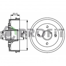 Гальмівний барабан Profit 5020-0075